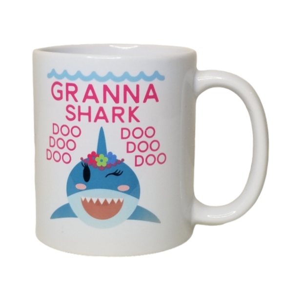 Shark Granna Ceramic Coffee Mug Cup 11oz - Picture 1 of 6